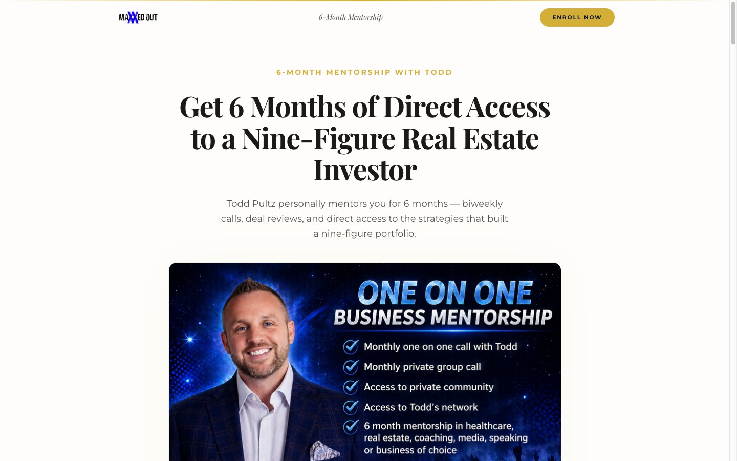 6-Month Mentorship website